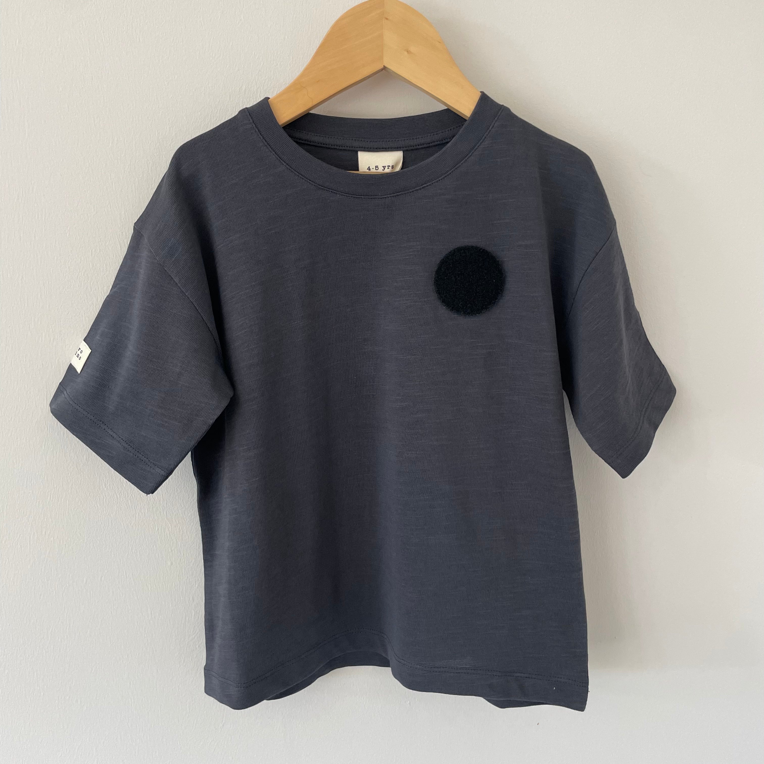 Patch T Shirt Charcoal